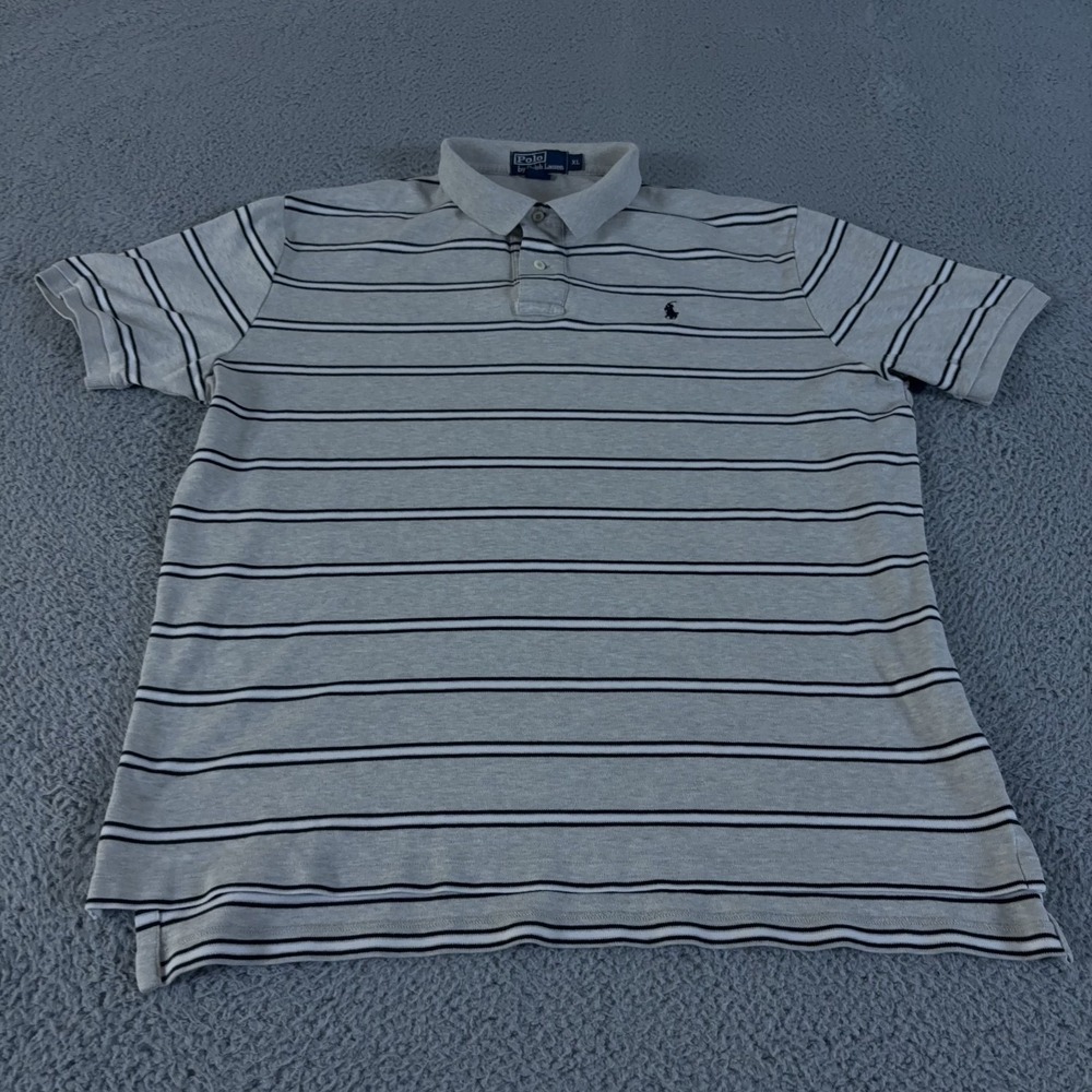 LOT OF 2 Polo Ralph Lauren Polo Shirt Mens XL Gray Green Short Sleeve Pony Pique - Picture 7 of 10